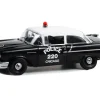 1957 Chevrolet 150 Sedan Chicago Police Department Black with White Top 1/18 Diecast Model Car Highway 61 HWY-18042
