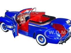 1941 Chevrolet Special Deluxe Convertible Blue 1/24 Diecast Car Model Welly 22411