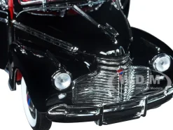 1941 Chevrolet Special Deluxe Convertible Black Red Interior NEX Models 1/24 Diecast Model Car Welly 22411