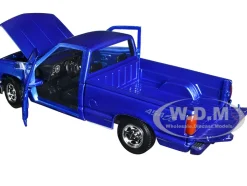 1992 Chevrolet 454 SS Pickup Truck Blue Metallic 1/24 Diecast Model Car Motormax 73203