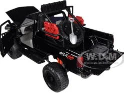 1992 Chevrolet 454 SS Pickup Truck Off Road Black 1/24 Diecast Model Motormax 79134