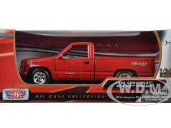 1992 Chevrolet SS 454 Pickup Truck Red 1/24 Diecast Car Model Motormax 73203