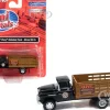 1957 Chevrolet Stakebed Truck Matt Black Marvel Mystery Oil Co 1/87 (HO) Scale Model Car Classic Metal Works 30662