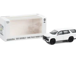 2022 Chevrolet Tahoe Police Pursuit Vehicle PPV White Hot Pursuit Hobby Exclusive Series 1/64 Diecast Model Car Greenlight 43001