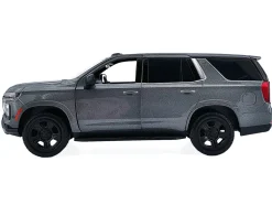 2025 Chevrolet Tahoe PPV Dark Gray Metallic "Custom Builder's Kit - Law Enforcement and Public Service" Series 1/24 Diecast Model Car by Motormax