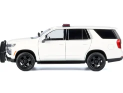 2025 Chevrolet Tahoe PPV White "Custom Builder's Kit - Law Enforcement and Public Service" Series 1/24 Diecast Model Car by Motormax