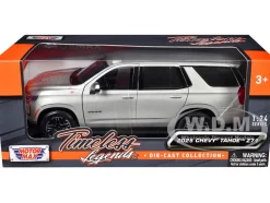 2025 Chevrolet Tahoe Z71 Gray Metallic "Timeless Legends" Series 1/24 Diecast Model Car by Motormax