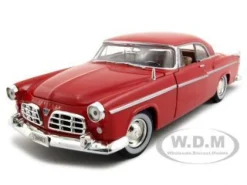 1955 Chrysler C300 Red 1/24 Diecast Model Car Motormax 73302