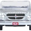 1961 Chrysler 300G Convertible Sheffield Silver Metallic 1/87 (HO) Scale Diecast Model Car by Oxford Diecast