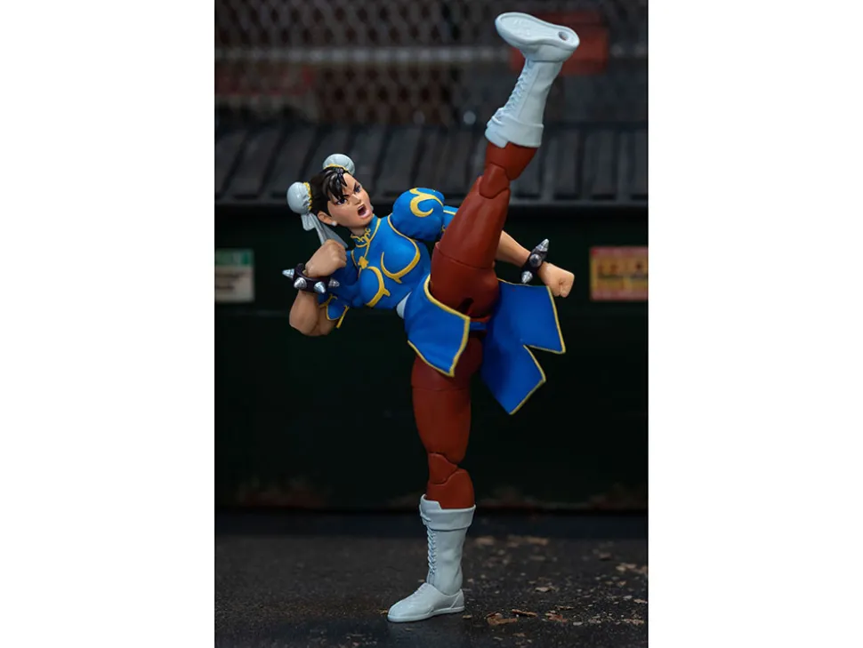 Chun Li 6 Moveable Figure with Accessories and Alternate Head and Hands Ultra Street Fighter II The Final Challengers 2017 Video Game model Jada 34216