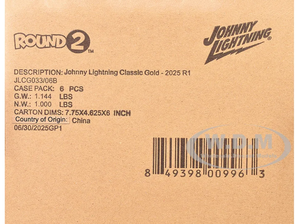 Classic Gold Collection 2025 Release 1 Set B of 6 Cars 1/64 Diecast Model Cars by Johnny Lightning