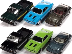 Classic Gold Collection 2025 Release 2 Set of 6 Cars 1/64 Diecast Model Cars by Johnny Lightning
