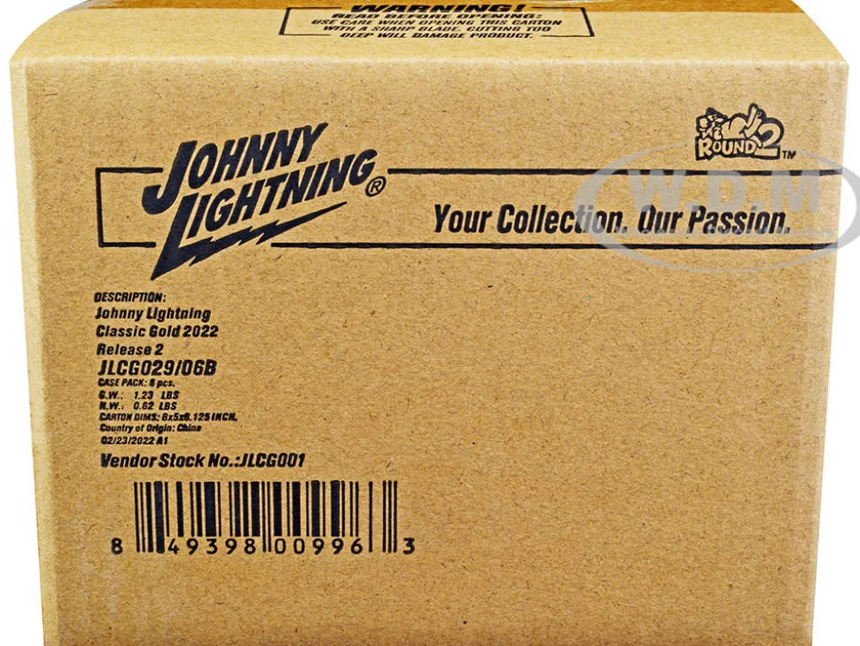 Classic Gold Collection 2022 Set B 6 Cars Release 2 1/64 Diecast Model Cars Johnny Lightning JLCG029B