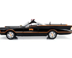 Classic TV Series Batmobile Working Lights Diecast Batman Robin Figures 80 Years Batman 1/18 Diecast Model Car Jada 98625