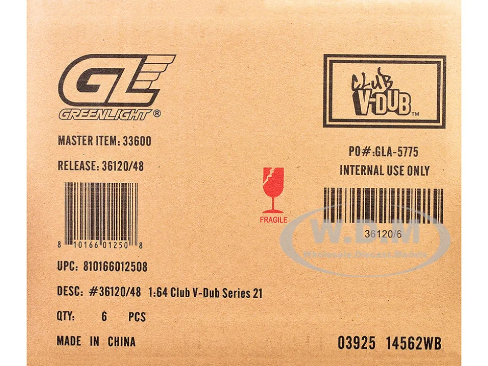 Club Vee-Dub Series 21 Set of 6 pieces 1/64 Diecast Model Cars by Greenlight