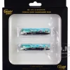 Cobus 3000 Passenger Bus White and Blue with Graphics US Airways Shuttle Bus Greener Transit 2 Piece Set Gemini 200 Series Diecast Models GeminiJets G2USA574