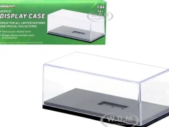 Collectible Acrylic Display Show Case with Black Plastic Base for 1/64 Scale Model Cars Greenlight 55025-2