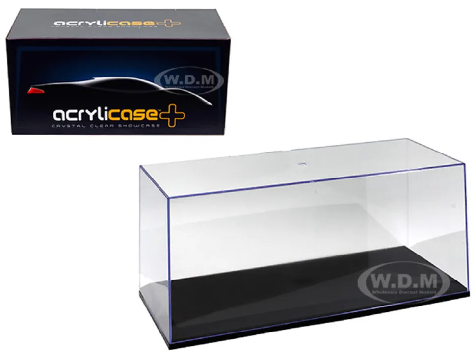 Collectible Display Show Case for 1/18 1/24 Models with Black Base 14003