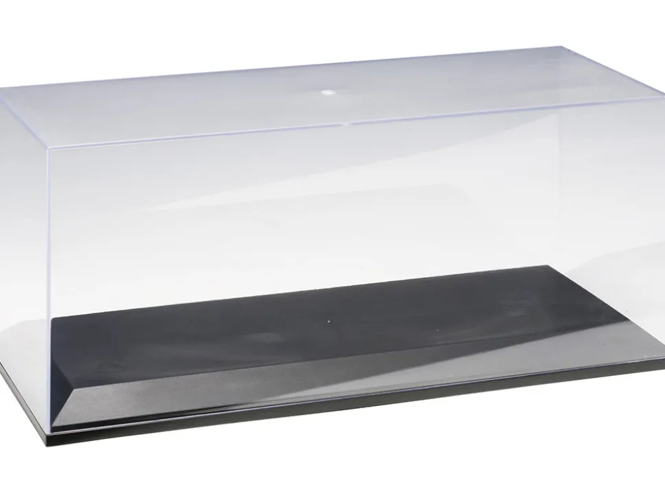 Collectible Display Show Case for 1/18 1/24 Scale Model Cars Black Plastic Base Autoart 90001
