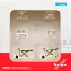 Container Loader 2 Vehicle Set White 1/500 Diecast Model by Herpa