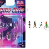 Cosmo Girls 6 piece Diecast Figure Set (6 Figures) Limited Edition for 1/64 Scale Models by American Diorama