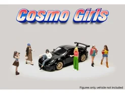 Cosmo Girls 6 piece Diecast Figure Set (6 Figures) Limited Edition for 1/64 Scale Models by American Diorama