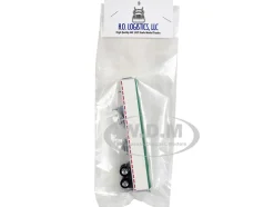 Covered Grain Trailer White with Green Tarp 1/87 (HO) Plastic Model Car by HO Logistics