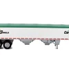 Covered Grain Trailer White with Green Tarp "SunGlo - Cargill" 1/87 (HO) Plastic Model Car by HO Logistics