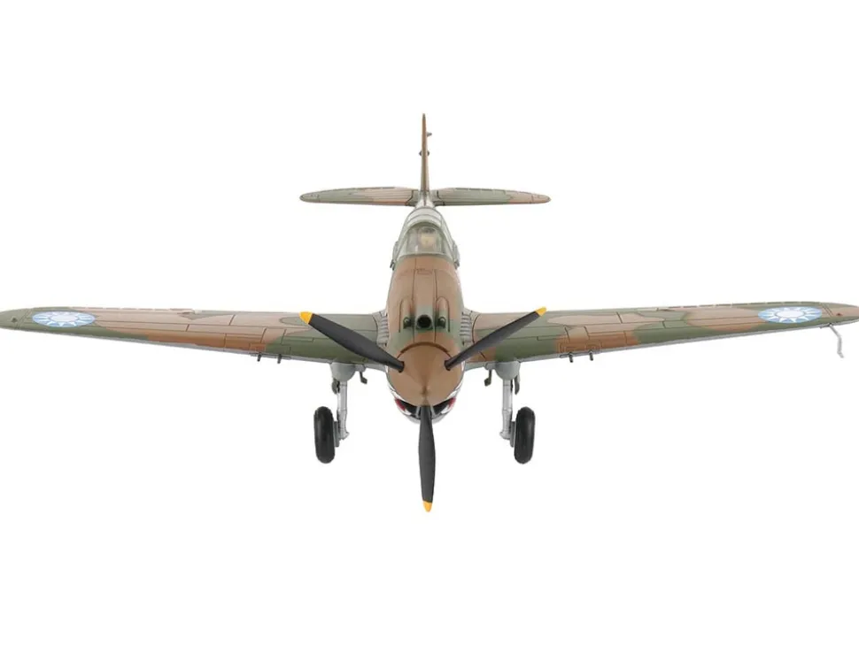 Curtiss P-40B Hawk 81-A2 Fighter-Bomber Aircraft "No.77, Robert Smith, 3rd Pursuit Squadron" (1941) American Volunteer Group in China "Air Power Series" 1/48 Diecast Model by Hobby Master