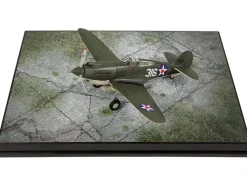 Curtiss P-40B HAWK 81A-2 P-8127 Aircraft Fighter 47th Pursuit Squadron 15th Pursuit Group Serial 316/15P Hawaiian Islands Pearl Habor 7 December 1941 WW2 Aircrafts Series 1/72 Diecast Model Forces of Valor FOV-812060D