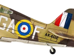 Curtiss P-40B Tomahawk MK IIB Aircraft Fighter 112 Squadron Royal Air Force AK402, GA-F North Africa October 1941 WW2 Aircrafts Series 1/72 Diecast Model Forces of Valor FOV-812060A