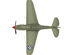 Curtiss P-40B Warhawk Aircraft "Hawaii" (1945) United States Army Air Forces "Planes of World War II" Series 1/72 Diecast Model Airplane by Luppa
