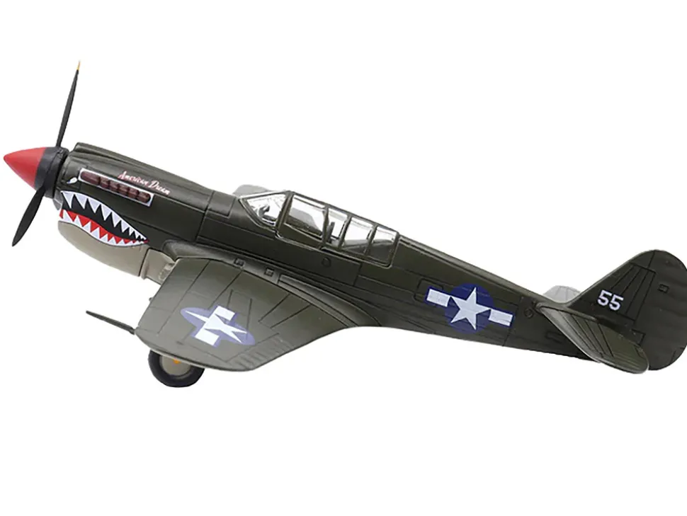 Curtiss P-40N Warhawk Fighter Aircraft "American Dream, National Warplane Museum" United States Army Air Forces 1/72 Diecast Model by Militaria Die Cast