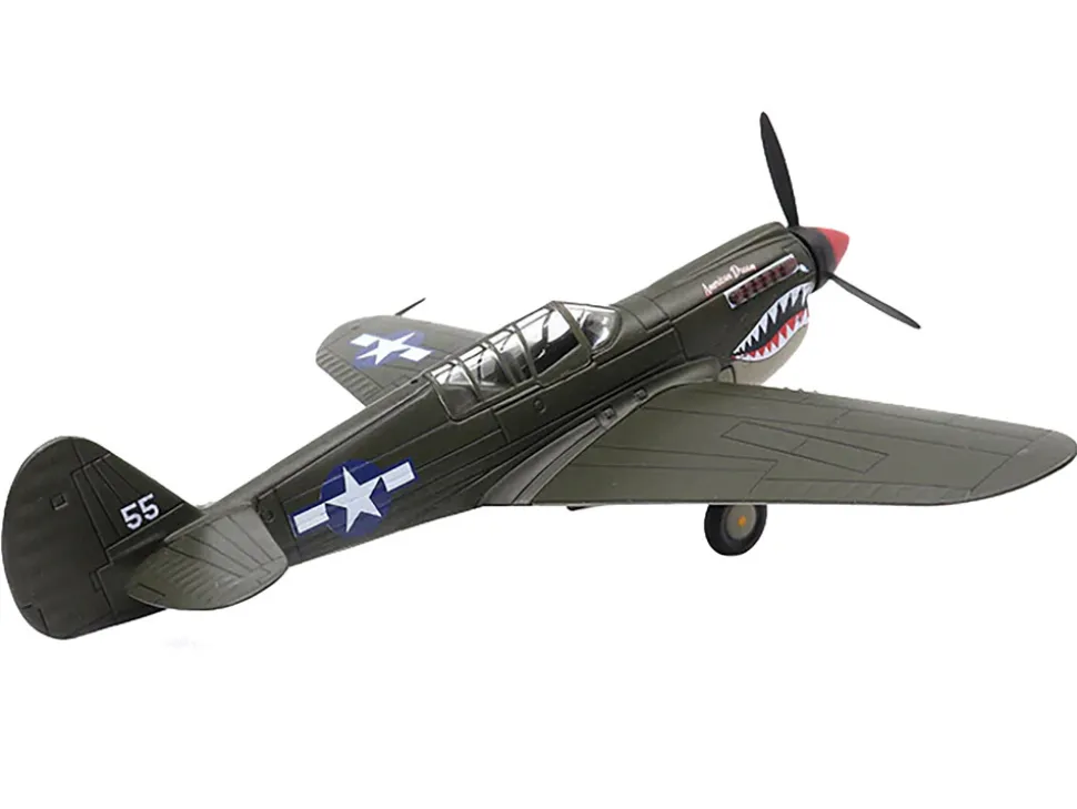 Curtiss P-40N Warhawk Fighter Aircraft "American Dream, National Warplane Museum" United States Army Air Forces 1/72 Diecast Model by Militaria Die Cast