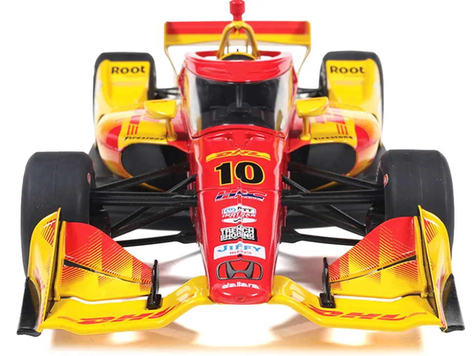 Dallara IndyCar #10 Alex Palou "DHL" Chip Ganassi Racing (Road Course Configuration) Champion "NTT IndyCar Series" (2025) 1/18 Diecast Model Car by IXO Models