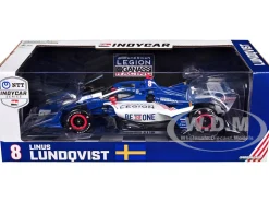 Dallara IndyCar #8 Linus Lundqvist "The American Legion" Chip Ganassi Racing (Road Course Configuration) "NTT IndyCar Series" (2024) 1/18 Diecast Model Car by Greenlight