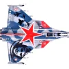 Dassault Rafale C Fighter Jet Regiment de Chasse 2 30 Normandie-Niemen 75th Anniversary Edition with Missile Accessories Panzerkampf Wing Series 1/72 Scale Model Panzerkampf 14616PA