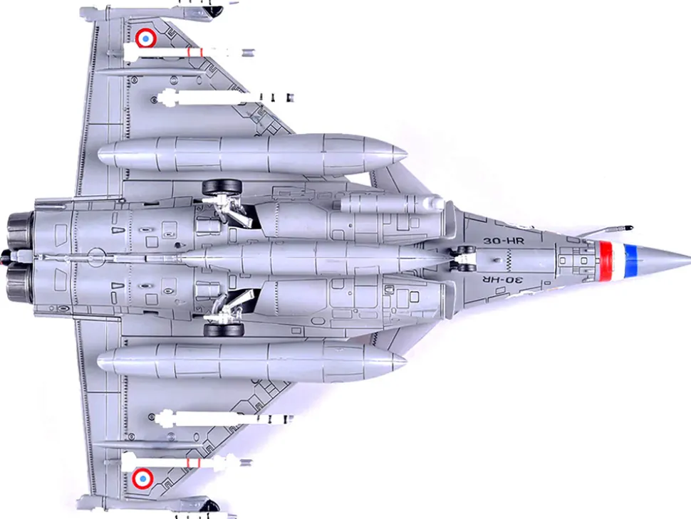 Dassault Rafale C Fighter Jet Regiment de Chasse 2 30 Normandie-Niemen 75th Anniversary Edition with Missile Accessories Panzerkampf Wing Series 1/72 Scale Model Panzerkampf 14616PA