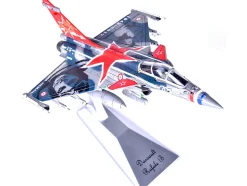 Dassault Rafale C Fighter Jet Regiment de Chasse 2 30 Normandie-Niemen 75th Anniversary Edition with Missile Accessories Panzerkampf Wing Series 1/72 Scale Model Panzerkampf 14616PA