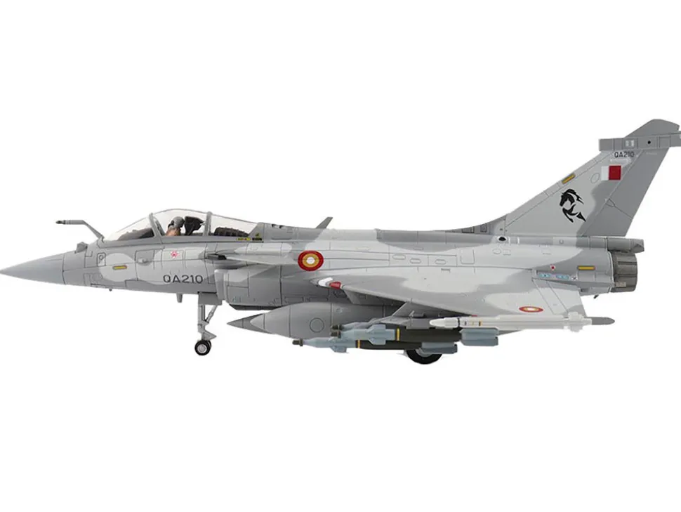 Dassault Rafale EQ Fighter Aircraft "QA210" (2019) Qatar Emiri Air Force "Air Power Series" 1/72 Diecast Model by Hobby Master