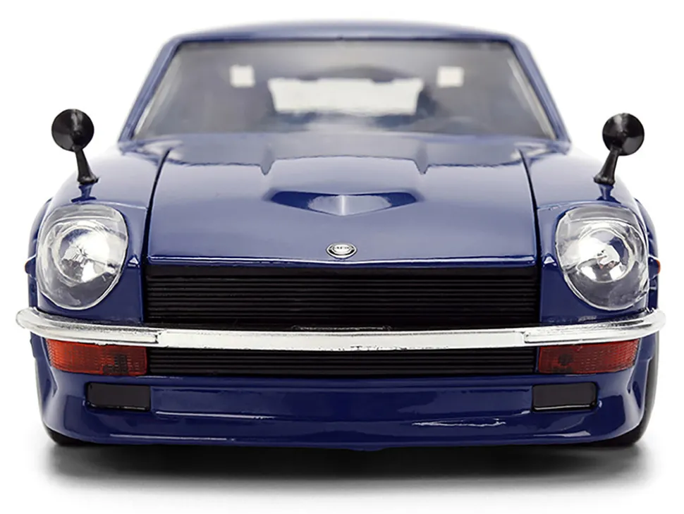 1972 Datsun 240Z Blue with White Stripes "JDM Tuners" Series 1/24 Diecast Model Car by Jada