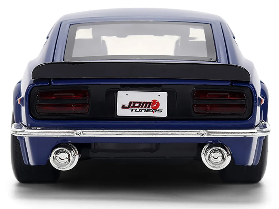 1972 Datsun 240Z Blue with White Stripes "JDM Tuners" Series 1/24 Diecast Model Car by Jada