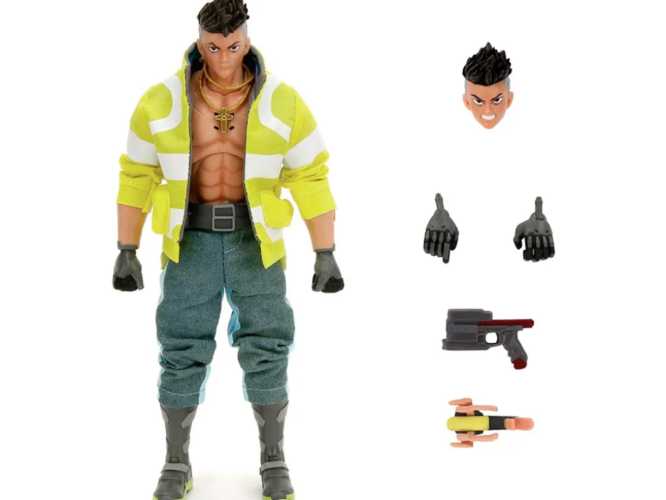 David Martinez 6" Moveable Figure with Accessories and Alternate Head and Hands "Cyberpunk: Edgerunners" (2022) TV Series Model by Jada