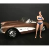 December Bikini Calendar Girl Figurine 1/24 Scale Models American Diorama 38276