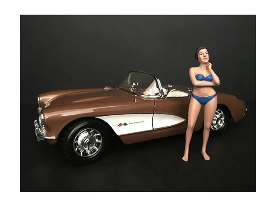 December Bikini Calendar Girl Figurine 1/18 Scale Models American Diorama 38176