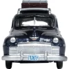 1946 DeSoto Suburban Roof Rack Luggage Butterfly Blue Metallic Crystal Gray Top 1/87 HO Scale Diecast Model Car Oxford Diecast 87DS46004