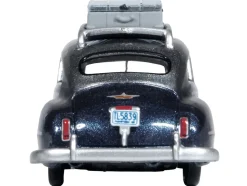 1946 DeSoto Suburban Roof Rack Luggage Butterfly Blue Metallic Crystal Gray Top 1/87 HO Scale Diecast Model Car Oxford Diecast 87DS46004
