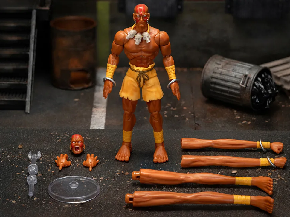 Dhalsim 6" Moveable Figure with Alternate Head and Limbs "Ultra Street Fighter II: The Final Challengers" (2017) Video Game Model by Jada
