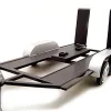 Diecast Tandem Car Trailer Black for 1/24 Scale Models Motormax 76001
