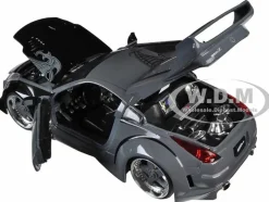 D.K.'s Nissan 350Z Gray and Black with Graphics
